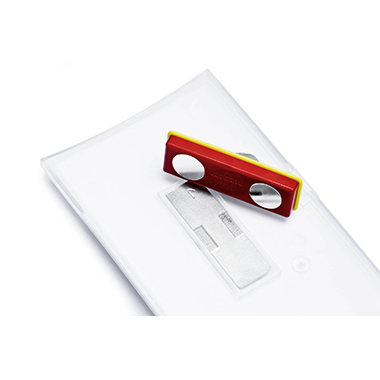 DURABLE Namensschild 75 x 40 mm (B x H) Magnet transparent 25 St./Pack.