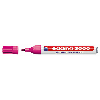 edding Permanentmarker 3000 1,5-3mm rosa Rundspitze nachfüllbar