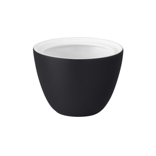 Seltmann Unterteil zur Zuckerdose 0,26 l, rund, Form: Coup Fine Dining, Dekor: 57350 schwarz, hohe Kantenschlagfestigkeit, Made in Germany