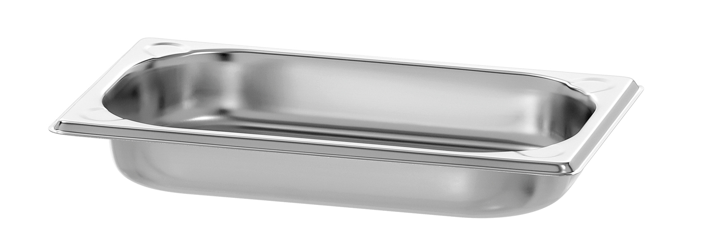 Bartscher GN-Behälter, 1/4GN,T40, Basic Line |Ausführung: Ohne Perforation | Maße: 26,5 x 16,2x 4,0 cm. Gewicht: 0,08 kg