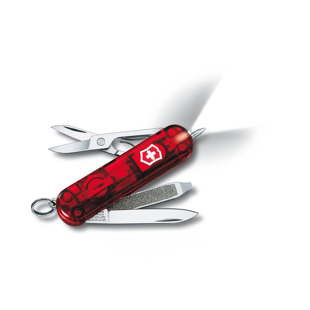 Victorinox Kl.Taschenwerkzeug, Rubin transparent, LED weiss