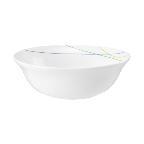 Seltmann Schüssel rund 21 cm, rund, Form: Community, Dekor: 57403 Green Line, hohe Kantenschlagfestigkeit, Made in Germany