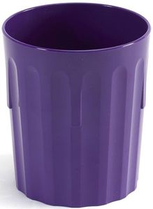 Roltex Trinkbecher mit Rillen und 220 ml Füllvermögen, violett