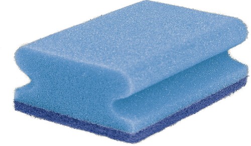 GVS-Schwamm Badputz blau/blau 15 x 7 x 4,5cm *EINZELSCHWAMM*