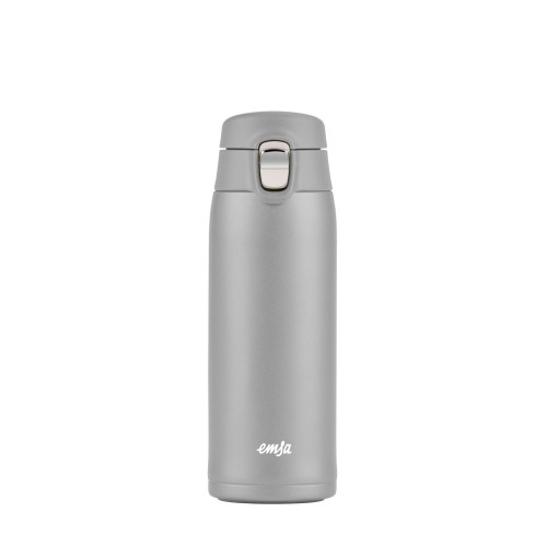 EMSA TRAVEL MUG LIGHT Isolierbecher (0,4 L im extra-schlanken Format & Leichtgewicht, Hochqualitativer  Edelstahl,