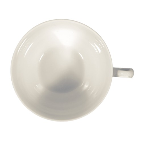 Seltmann Teeobertasse 0,21 l, rund mit Relief, Form: Rubin, weiss cream, hohe Kantenschlagfestigkeit, Made in Germany