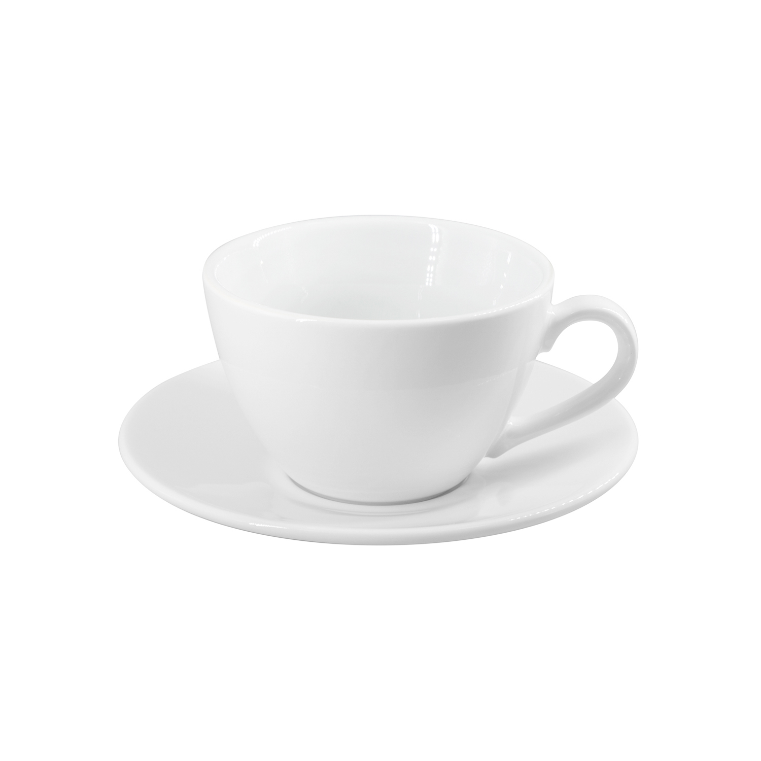 Capuccinotasse Inhalt 0,32 ltr mit Untertasse Durchmesser 16 cm Eschenbach Coffeeshop - uni weiss