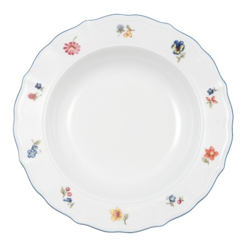 Seltmann Suppenteller 23 cm Fahne, Form: Sonate, Dekor: 34032 Nostalgie