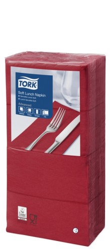 Tork Soft Lunchserviette Bordeauxrot Advanced Bordeaux