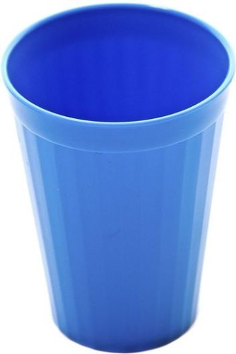 Roltex Trinkbecher mit Rillen und 150 ml Füllvermögen, blau