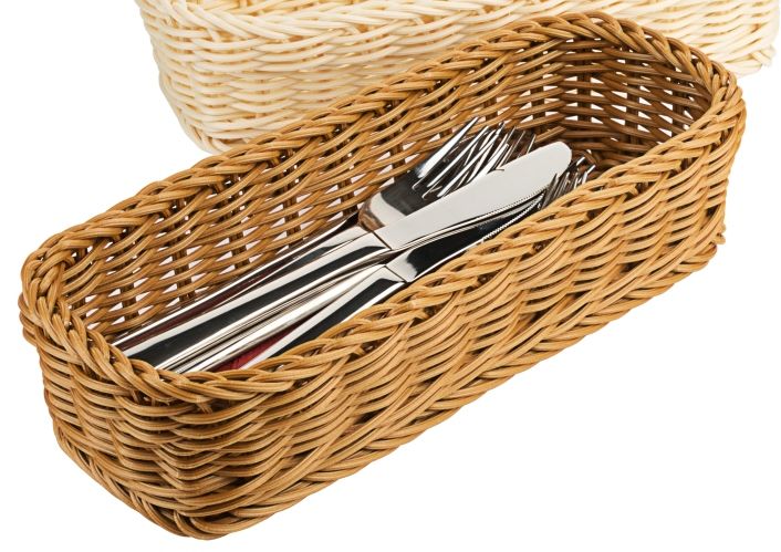 Poly-Besteckkorb, braun
