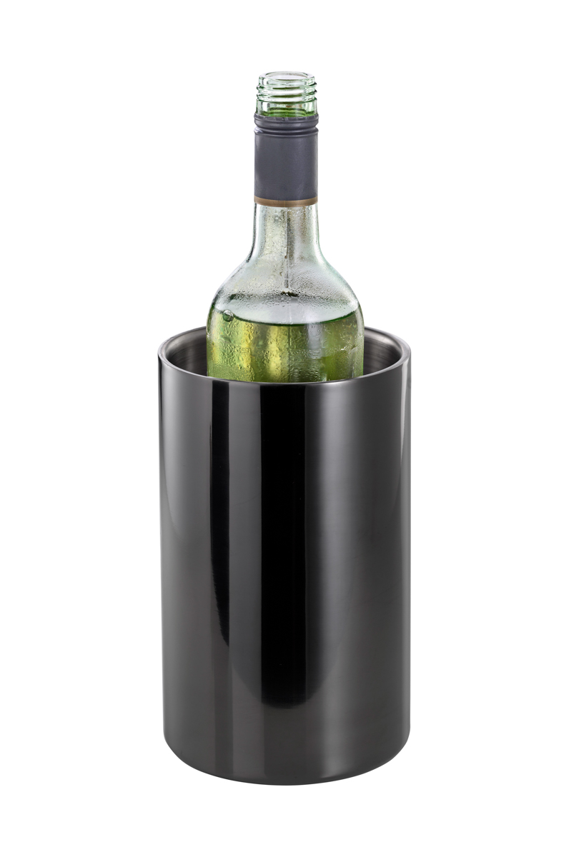 Weinkühler TAMPA, Edelstahl, 1,6 ltr., mit schwarzer PVD-Beschichtung.