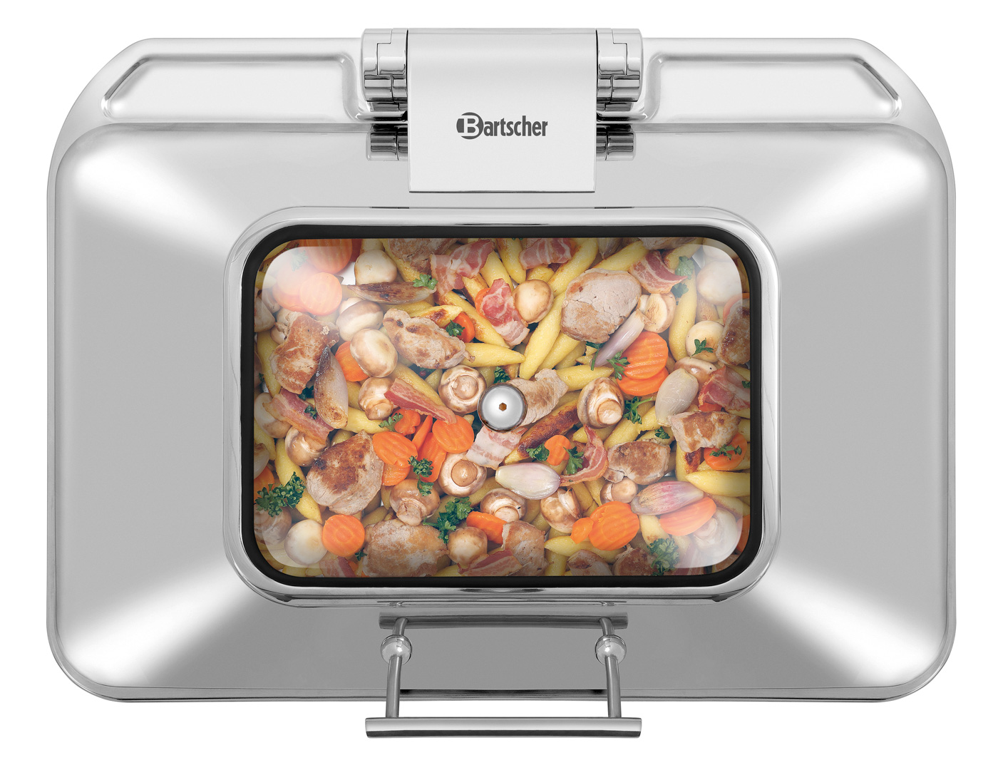 Bartscher Chafing-Dish 1/1 Flexible | Funktionen:Warmhalten | Maße: 58 x 42 x 20,5 cm. Gewicht: 7 kg