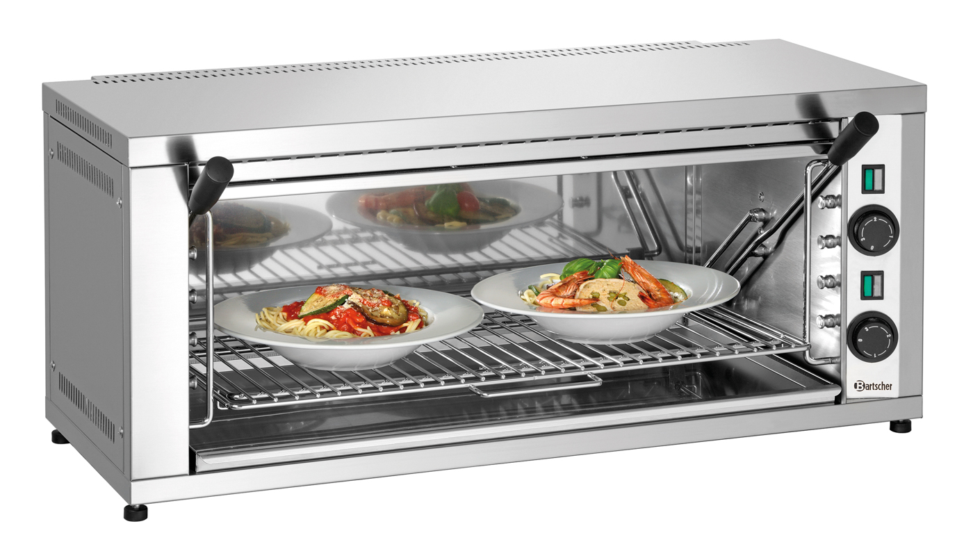 Bartscher Salamander 600-2Z |Fettauffangbehälter: Ja | Maße: 88 x 55 x 39,0 cm.Gewicht: 23 kg