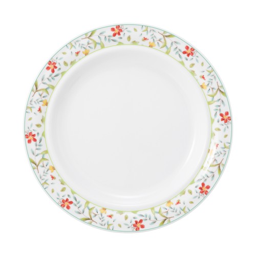 Seltmann Teller flach 25,5 cm (Systemteller), rund, Form: Community, Dekor: 57401 Landhaus, hohe Kantenschlagfestigkeit, Made in Germany