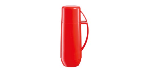 Isolierflasche mit Tasse FAMILY COLORI 1,0 l, rot