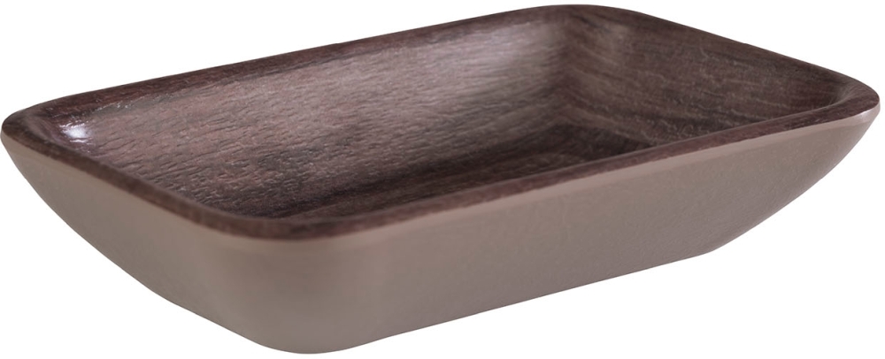 Schale -OAK- 11,5 x 7 cm, H: 2,5 cm Melamin, Eichenoptik 0,1 Liter spülmaschinengeeignet stapelbar nicht mikrowellengeeignet