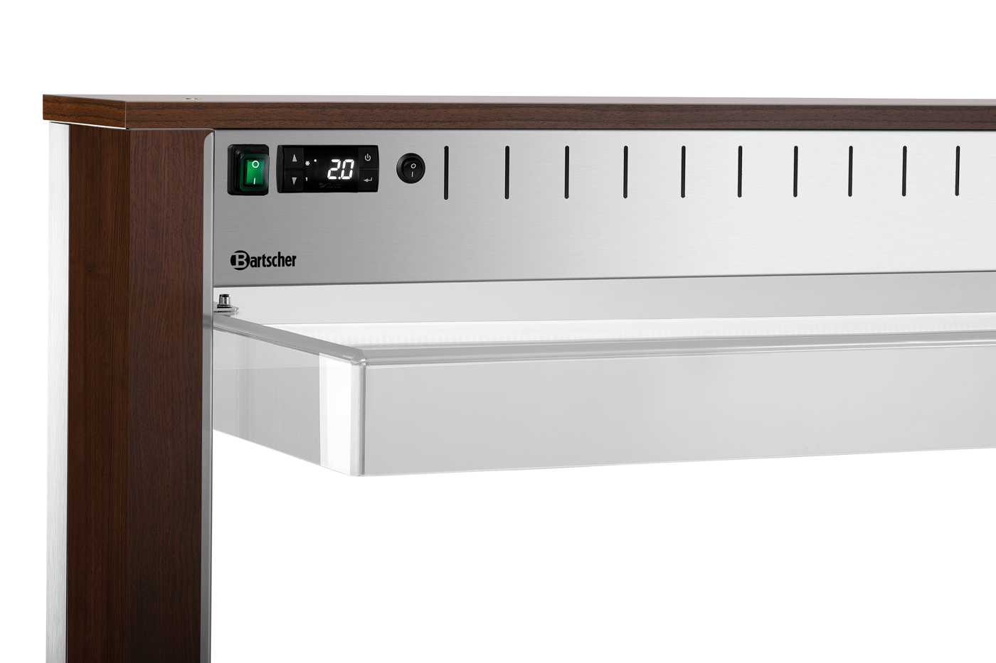 Bartscher Buffetwagen K4110-200W | Spannung: 230V | Maße: 150 x 125 x 142,5 cm. Gewicht: 155,7 kg