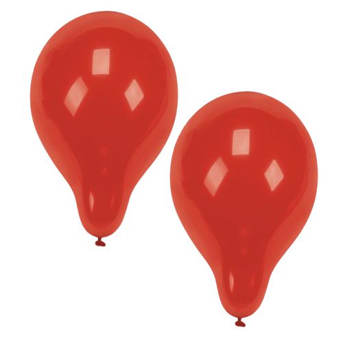 10 Luftballons Ø 25 cm rot von PAPSTAR