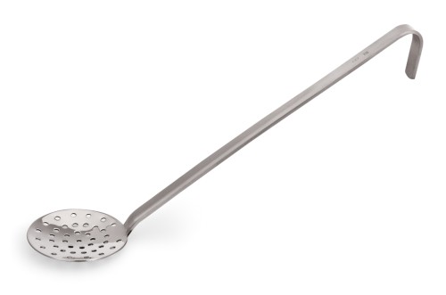 Schaumlöffel SERIE 2085. Chromnickelstahl, › mit fugenlosem Hakenstiel aus einem Stück.