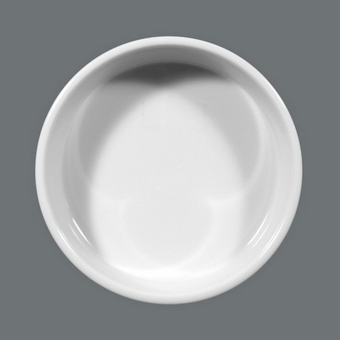 Backform rund nieder 18 cm. Serie: Compact. Farbe: weiss. Dekor: 00007. Seltmann Porzellan.