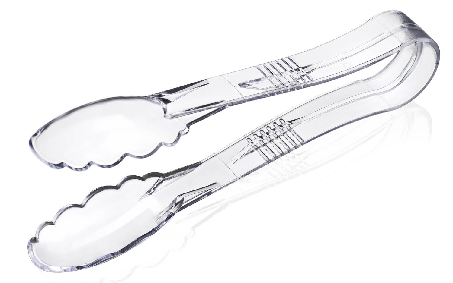 ARAVEN Salatzange mit 23cm Länge aus Polycarbonat, durchsichtig