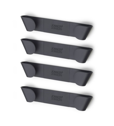 Joseph Joseph CupboardStore - 4 -teiliges Halterungen-Set für Topfdeckel - grau