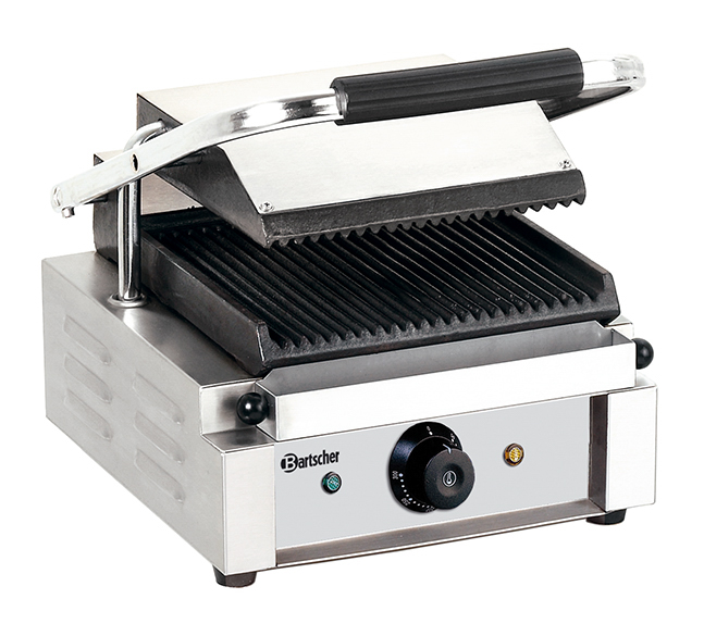 Bartscher Kontaktgrill 1800 1R | Programmierung:- | Maße: 29 x 39,5 x 21,0 cm. Gewicht: 12,7 kg