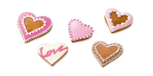 Beidseitige Ausst. Herzen DELICIA, 6 Gr.