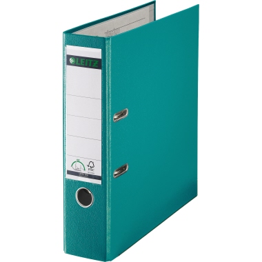 Leitz Ordner 80mm DIN A4 Werkstoff: Graupappe, recycelt Material der Kaschierung außen: Polypropylen Material der Kaschierung innen: