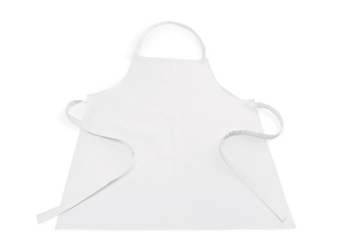 Kochschürze. Baumwolle. mit Latz. Maße: 80 x 70 cm.