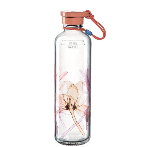 GK/Flasche 0,75l rot Flower - Leonardo