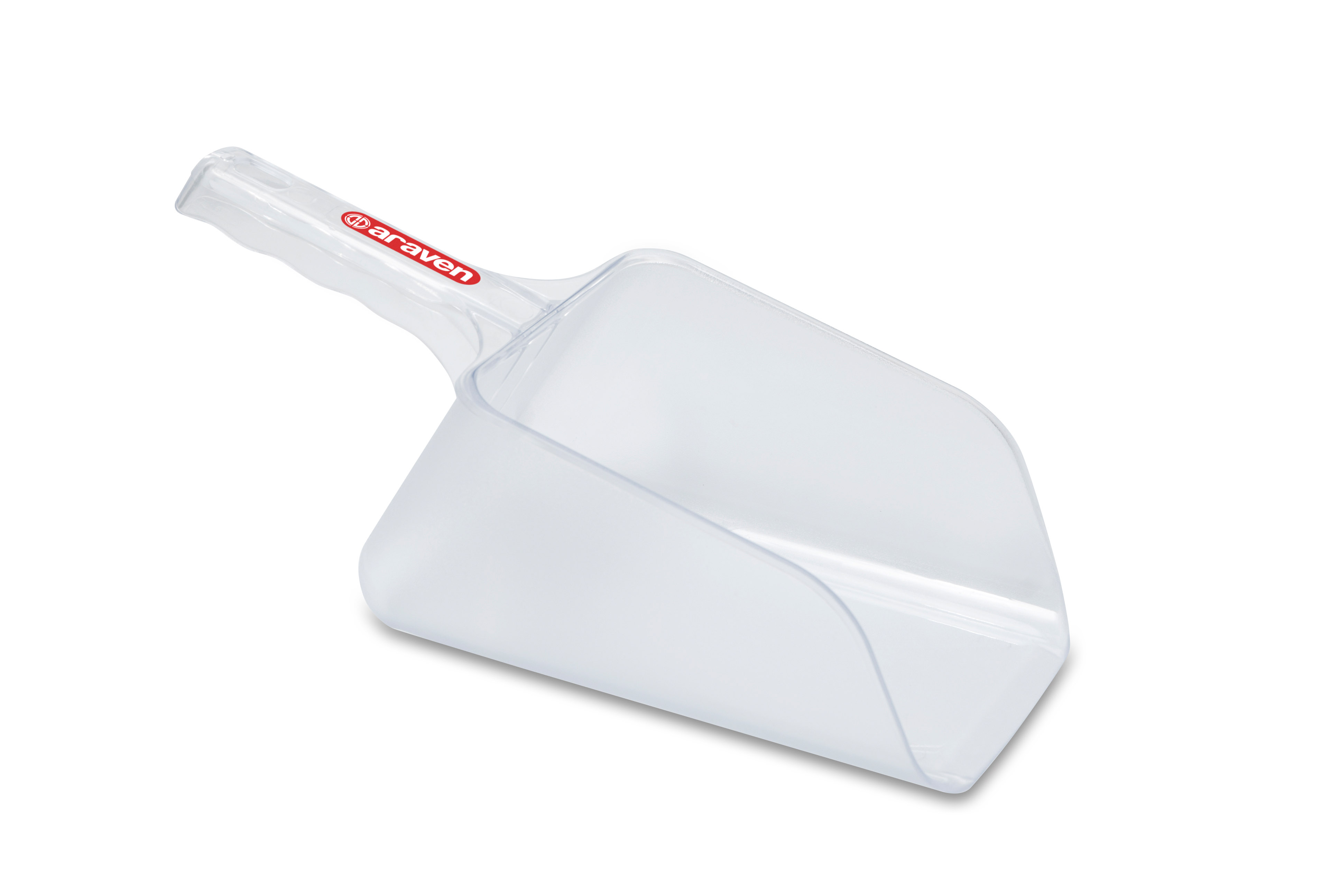 ARAVEN Schaufelmessbecher mit 1,9 Liter Fassungsvermögen, durchsichtig