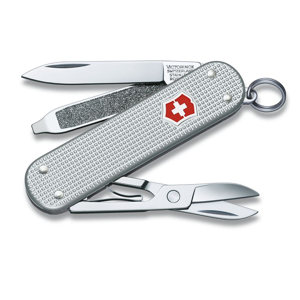 Victorinox Kl.Taschenwerkzeug Alox silber gerippt