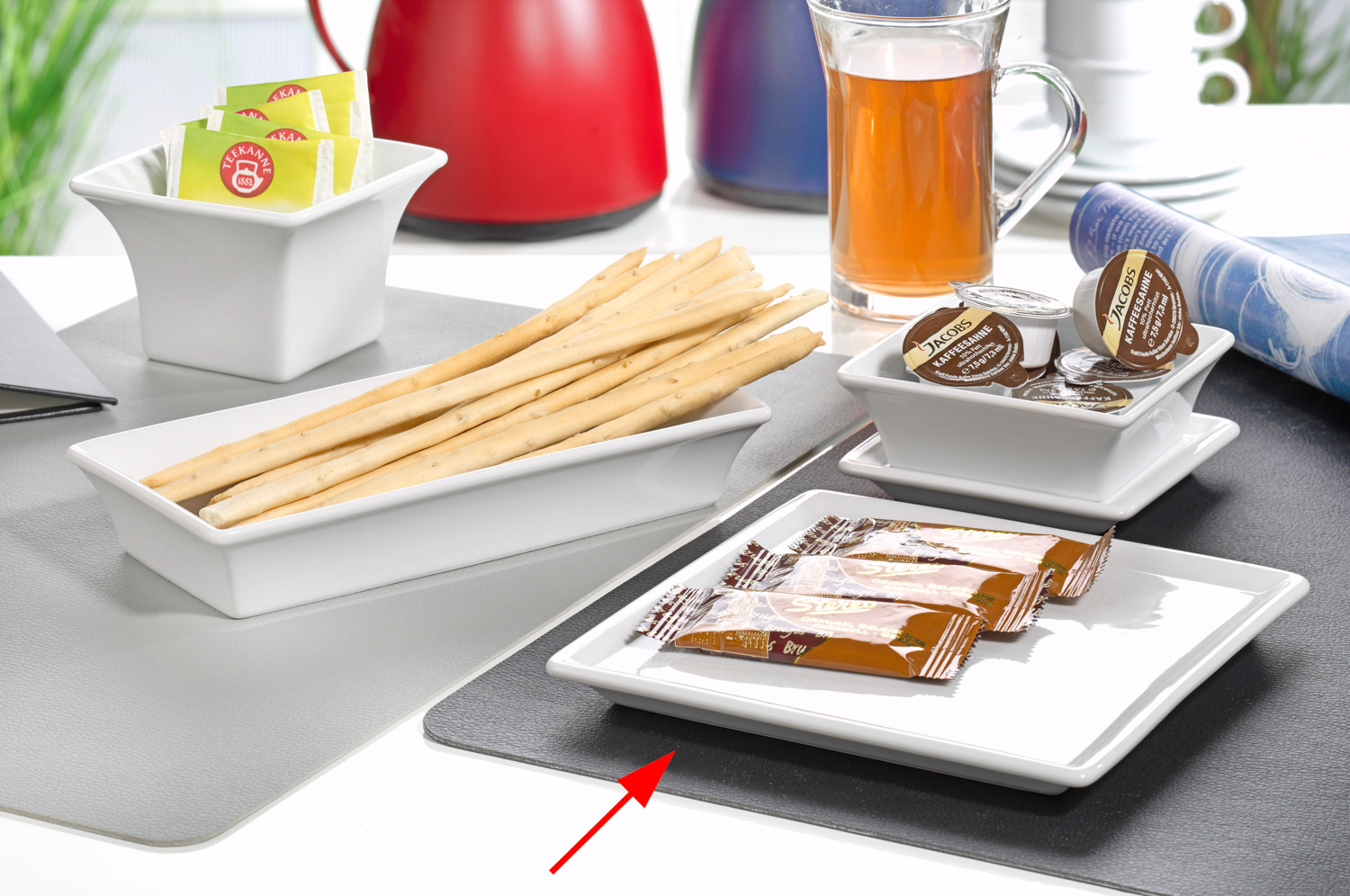 Platte FRIENDS, Länge: 160 mm, Breite: 160 mm, Höhe: 10 mm, Farbe: weiss