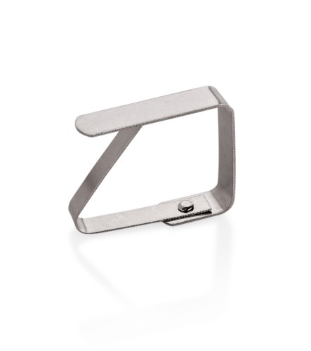 Tischtuchklammer. für Tischplatten bis 4 cm Stärke. Edelstahl.