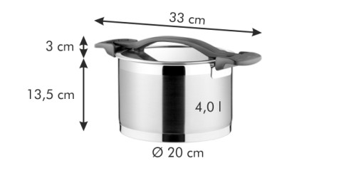 Topf ULTIMA mit Deckel Ø 20 cm, 4.0 l