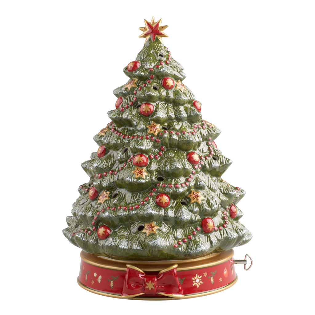 Villeroy und Boch Weihnachtsbaum mit Spieluhr - Maße: 23,5 x 20 x 33 cm / Ser.: Toy's Delight