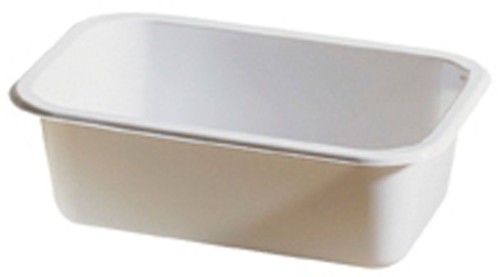 Duni CPET-Take-Away klein 188 x 119 x 54 mm Weiß ungeteilt, 480 Stk/Krt (1 x 480 Stk)