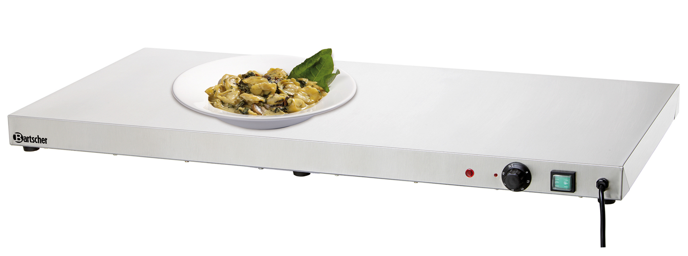 Bartscher Warmhalteplatte WP600 | Thermostat: Ja| Maße: 100 x 50 x 6,4 cm. Gewicht: 16 kg