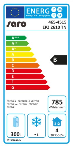 SARO Pizzatisch Modell EPZ 2610 TN - Material: (Gehäuse und Innenraum) Edelstahl; (Arbeitsplatte mit Aufkantung) Granit - 2 Türen + 7