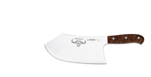 Schlachtermesser / Hackbeil Butcher No 1, 22 cm, Thuja, Wurzelholz, PremiumCut, Giesser, made in Germany