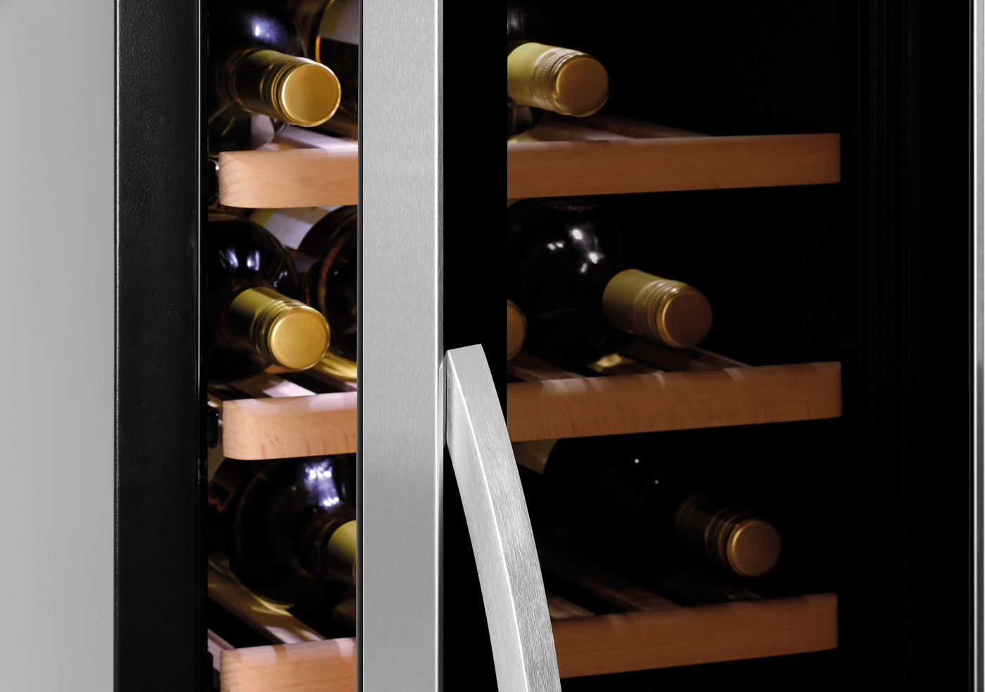 Bartscher Weinkühlschrank 2Z 38FL | Tür-Art:Flügeltür, Glas | Maße: 39,6 x 58 x 103,0 cm.Gewicht: 40 kg