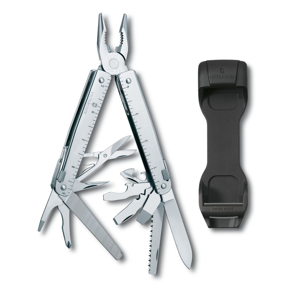 Victorinox SwissTool X, 115mm, in Kunststoff-Gürtelhalter