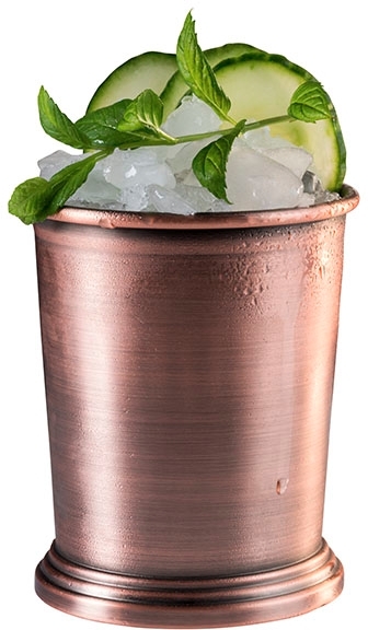 Becher -JULEP MUG- Ø 8,5 cm, H: 10 cm Edelstahl, Antik-Kupfer-Look Volumen: 0,35 Liter nicht spülmaschinengeeignet Farbe:
