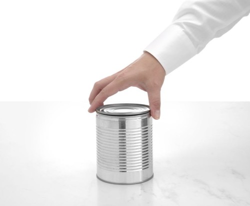 Dosenöffner, Farbe: schwarz, Länge: 19 cm, entfernt Deckel ohne scharfe Kanten.