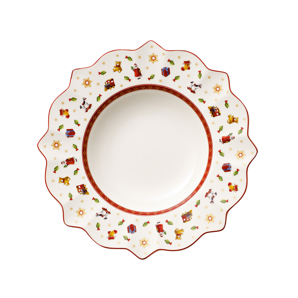 Villeroy und Boch Suppenteller weiß - Maße: 26 x 26 x 4,8 cm / Ser.: Toy's Delight