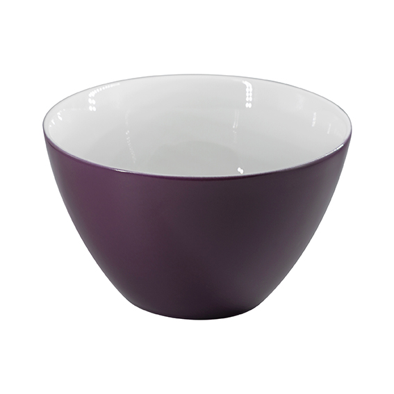 Schüssel 21 cm - Form: Table Selection - Dekor, 79932 pflaume - aus Porzellan. Hersteller:, Eschenbach. "Made in Germany".