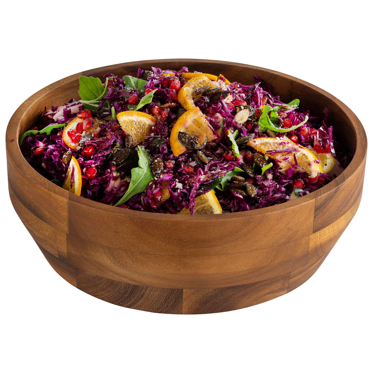 Schale -ACACIA-, Ø 25 cm, H: 8,5 cm, Akazienholz, geölt, 2,5 Liter