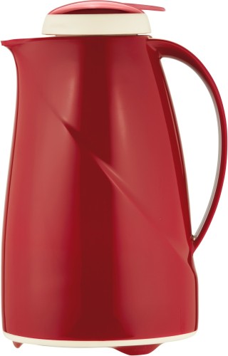 Helios Isolierkanne Wave Push 1,5 l rot